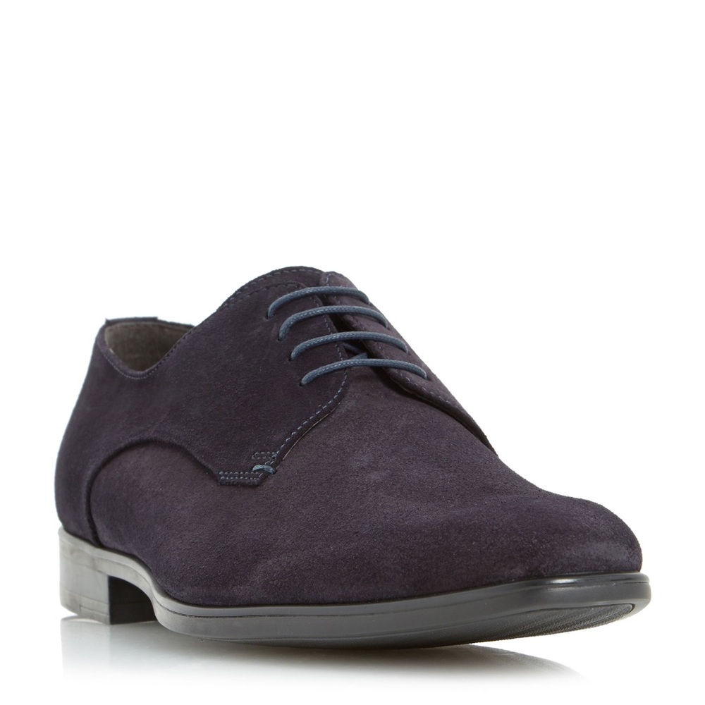 Roland Cartier lace up blue suede shoes